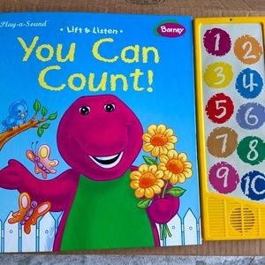 Barney Vintage Book Lift and Learn